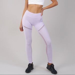 Gymshark lilac mesh leggings
